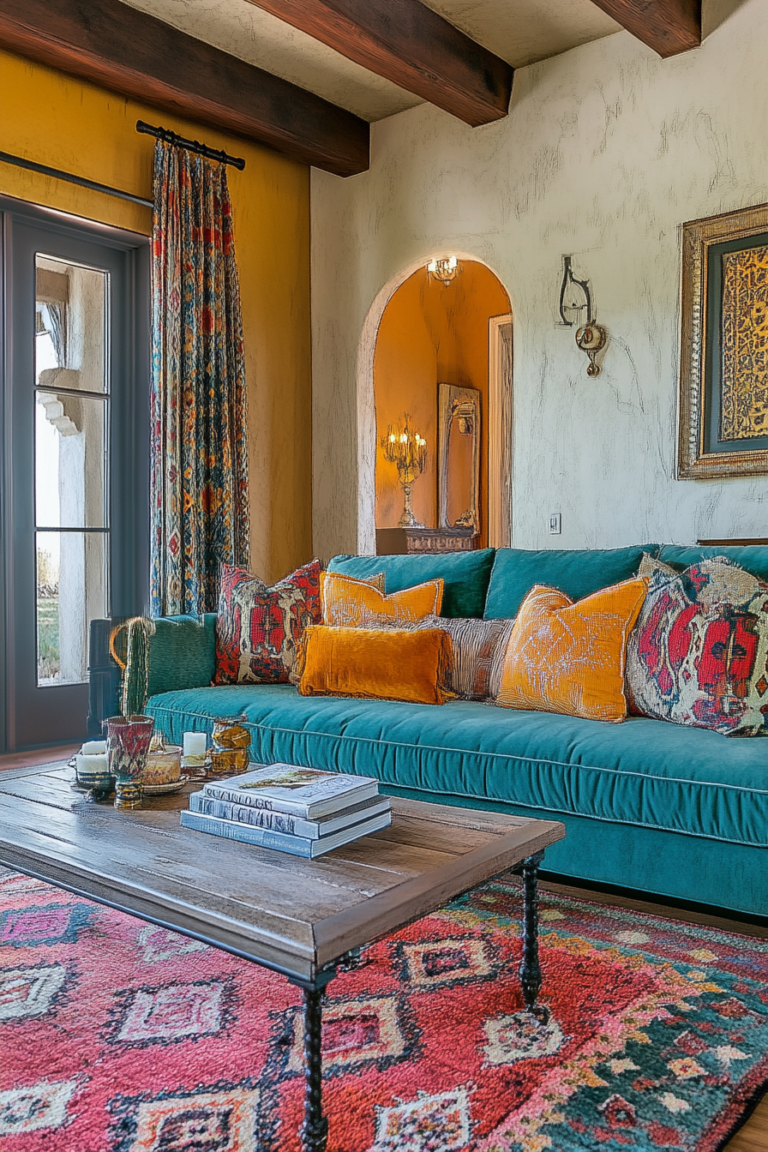 Bohemian Moroccan Living Room